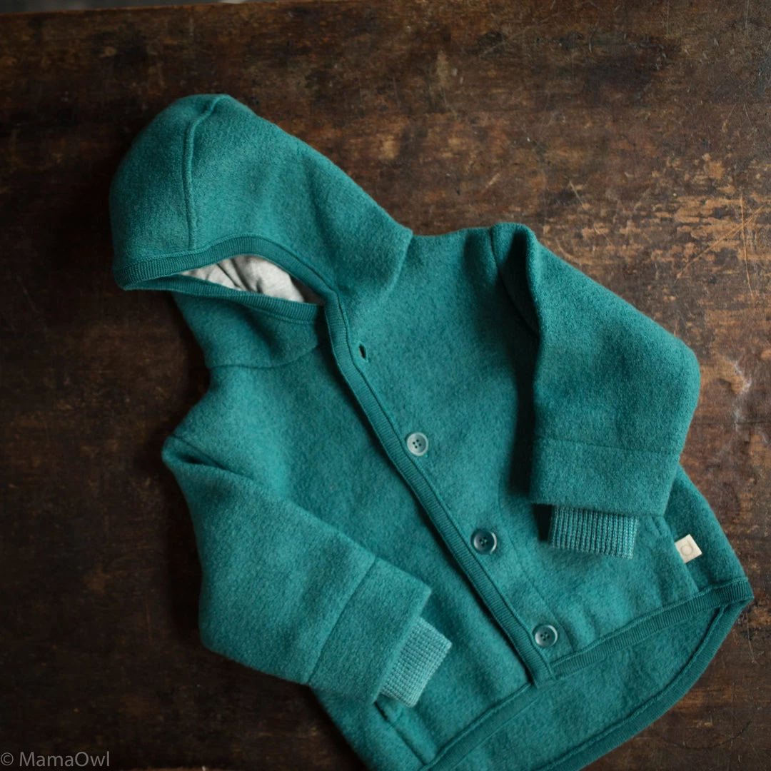 Disana Organic Boiled Merino Wool Jacket - Pacific Baby Wool 3 Disana Organic Boiled Merino Wool Jacket - Pacific Baby Wool