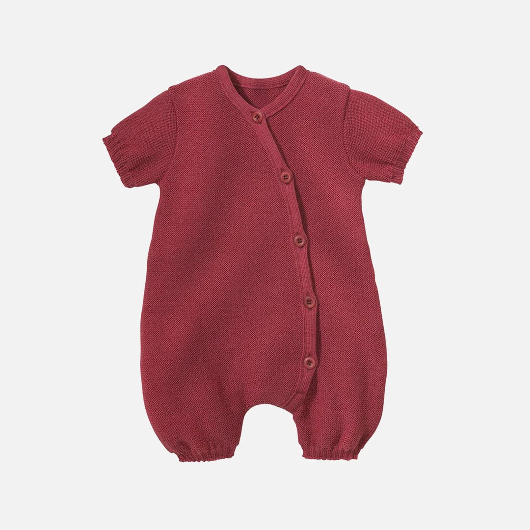 Disana Organic Merino Wool Romper - Dry Rose SALE 4 Disana Organic Merino Wool Romper - Dry Rose SALE