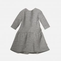 Disana Organic Boiled Merino Wool Dress - Light Grey