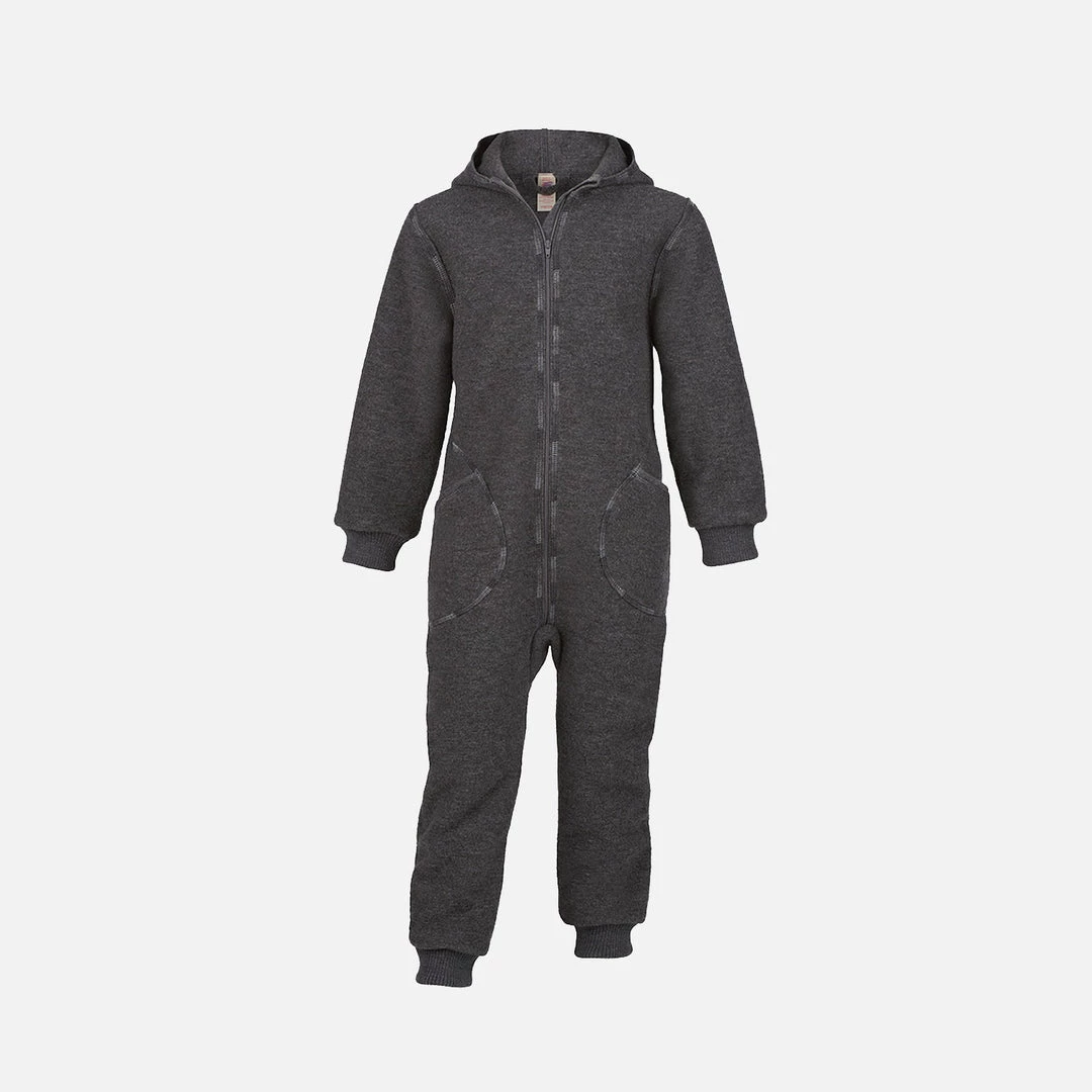 Engel Organic Boiled Wool Zip Suit - Lava Baby Wool