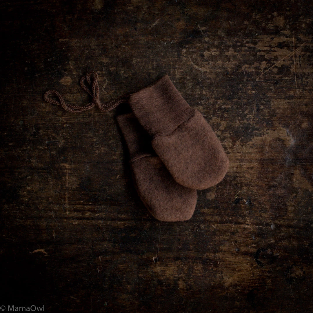 SISKIN By Engel Exclusive 100% Organic Merino Wool Fleece Mittens - Squirrel Baby Wool 3 SISKIN By Engel Exclusive 100% Organic Merino Wool Fleece Mittens - Squirrel Baby Wool