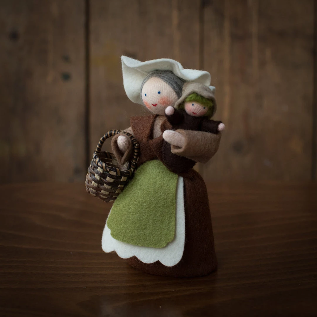 Fairies Handmade Large Wool Mother Earth And Seed Baby 3 Fairies Handmade Large Wool Mother Earth And Seed Baby