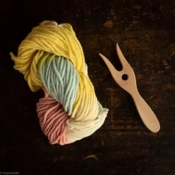Craft Knitting Fork With Organic Wool - Various Options