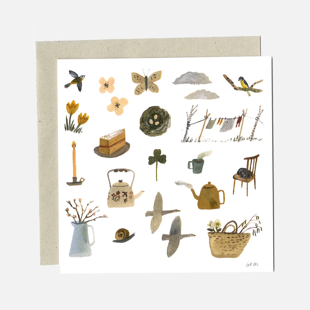 Gemma Koomen Books & More Greeting Card - Seeking Spring 3 Gemma Koomen Books & More Greeting Card - Seeking Spring