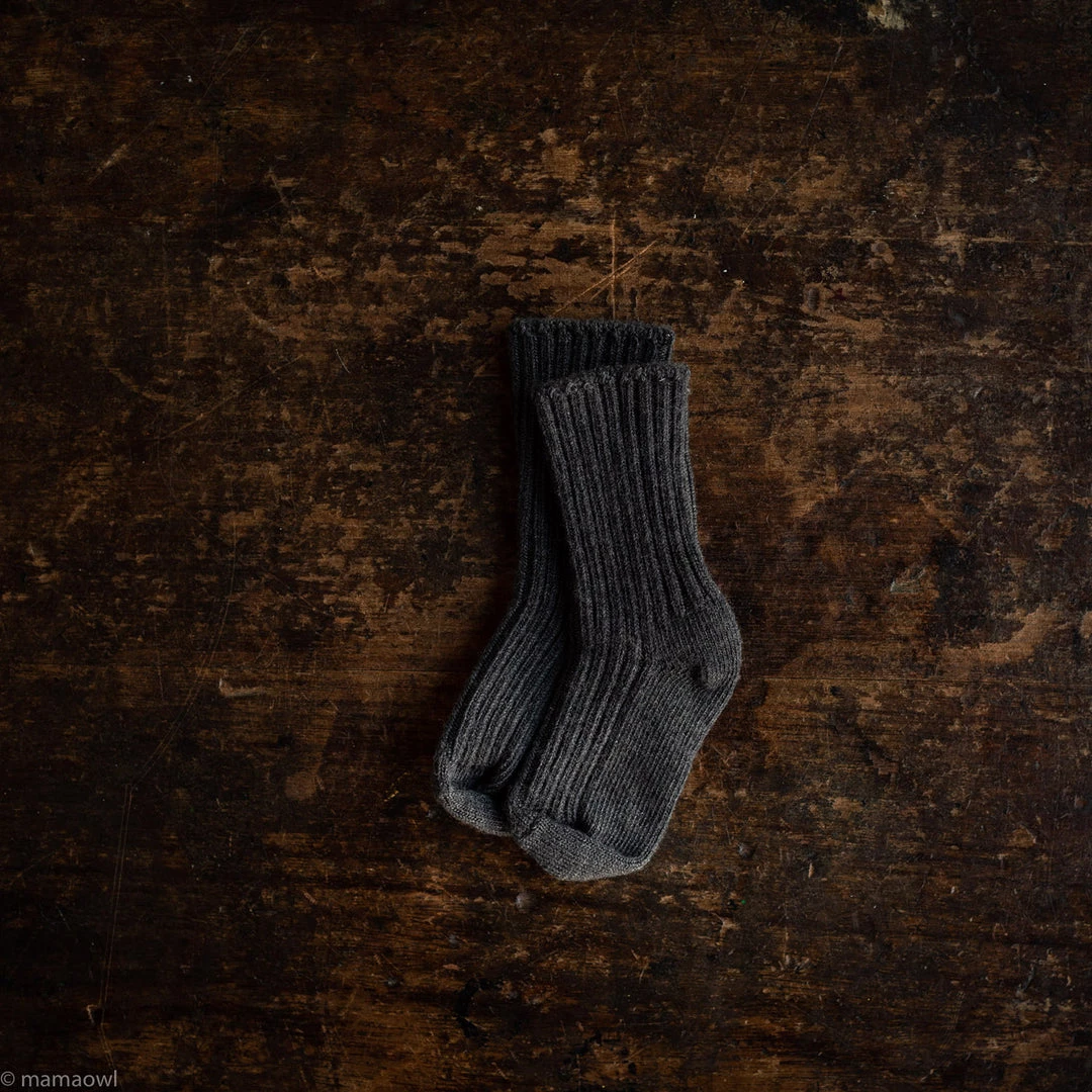 JOHA Baby Wool Merino Wool Socks - Dark Grey Melange 3 JOHA Baby Wool Merino Wool Socks - Dark Grey Melange