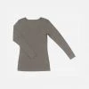 JOHA Women's Wool/Silk LS Top - Sesame 2 JOHA Women's Wool/Silk LS Top - Sesame