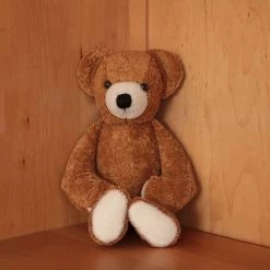 Kallisto Very Large Organic Cotton & Wool Bear - Caramel Baby Gifts