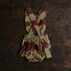 Kamso Exclusive Baby Wax Cotton Anwuli Romper - Hazel Sprout Cotton & Linen