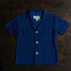 Kamso Cotton Temi Shirt - Deep Dark Indigo