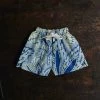 Kamso Wax Cotton Temi Shorts - Navy Leaf Cotton & Linen 1 Kamso Wax Cotton Temi Shorts - Navy Leaf Cotton & Linen