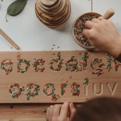 The Little Coach House Toys Wooden Alphabet Board - Natural