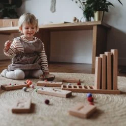 The Little Coach House Wooden Number Counting Blocks - Natural