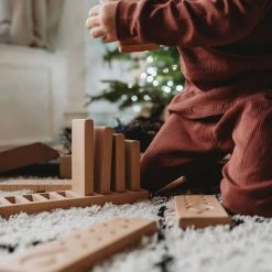 The Little Coach House Wooden Number Counting Blocks - Natural