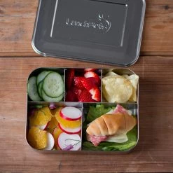 LunchBots Stainless Steel Large Cinco Bento Lunch Box
