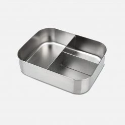 LunchBots Stainless Steel Medium Trio Bento Lunch Box 8 LunchBots Stainless Steel Medium Trio Bento Lunch Box