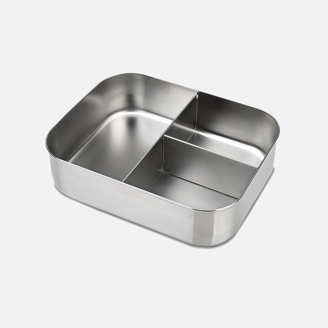 LunchBots Stainless Steel Medium Trio Bento Lunch Box 5 LunchBots Stainless Steel Medium Trio Bento Lunch Box