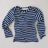Mabo Organic Cotton LS Tee - Blue/Natural Stripe 1 Mabo Organic Cotton LS Tee - Blue/Natural Stripe