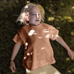 Matona SALE Organic Cotton Waffle Tee - Terracotta 10 Matona SALE Organic Cotton Waffle Tee - Terracotta