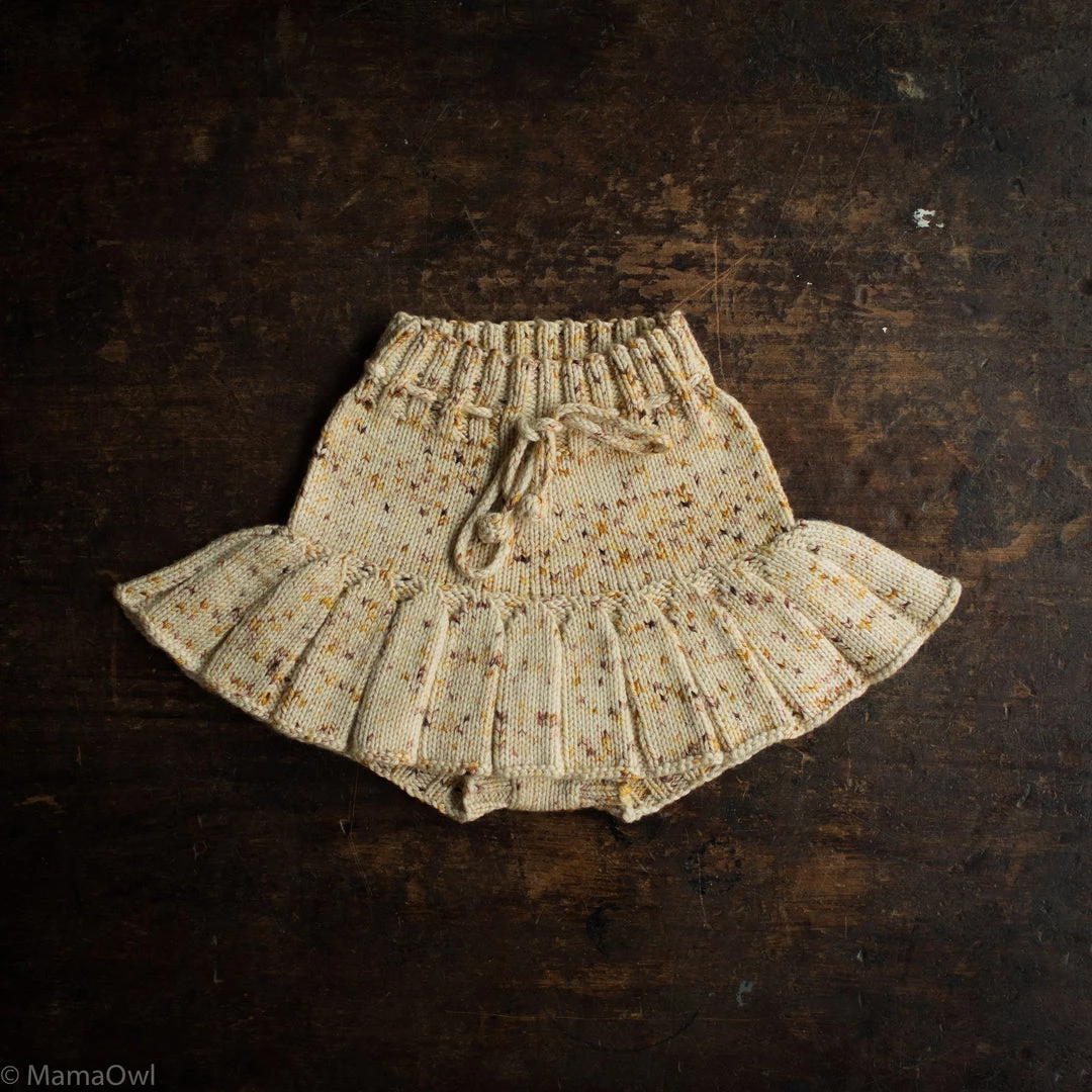 Misha & Puff Baby Wool Exclusive Hand Knit Merino Wool Skating Pond Skirt - Autumn Confetti 3 Misha & Puff Baby Wool Exclusive Hand Knit Merino Wool Skating Pond Skirt - Autumn Confetti