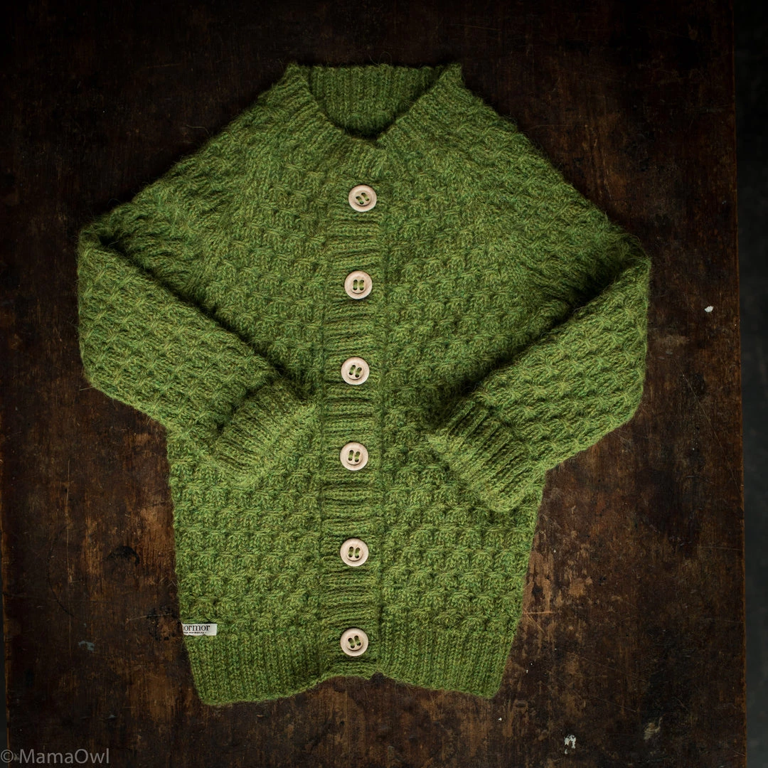 Mormor.nu Hand Knit Alpaca Smock Cardigan - Forest 3 Mormor.nu Hand Knit Alpaca Smock Cardigan - Forest