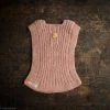 Mormor.nu Hand Knit Alpaca Rib Vest - Blush Tops & Sweaters