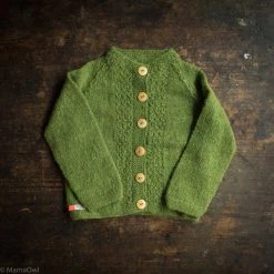 Mormor.nu Tops & Sweaters Hand Knit Alpaca Grethe Cardigan - Forest