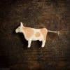 Ostheimer Handcrafted Brown & White Standing Cow