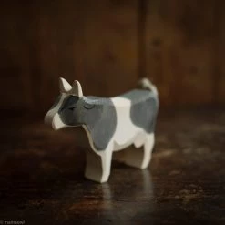 Ostheimer Handcrafted Black & White Standing Cow