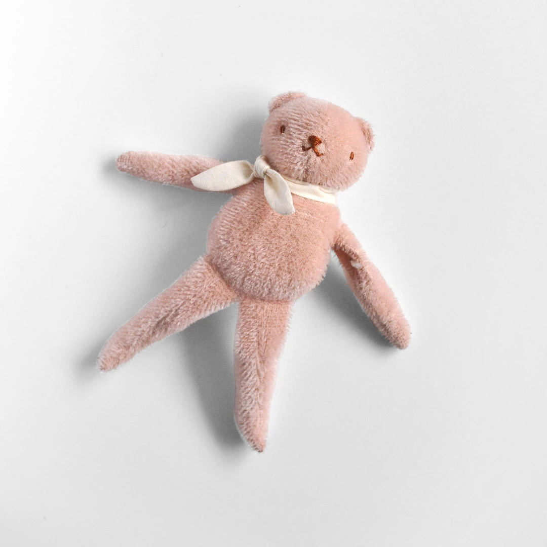 Polka Dot Club Handmade Mohair Floppy Bear - Pink Baby Gifts 3 Polka Dot Club Handmade Mohair Floppy Bear - Pink Baby Gifts