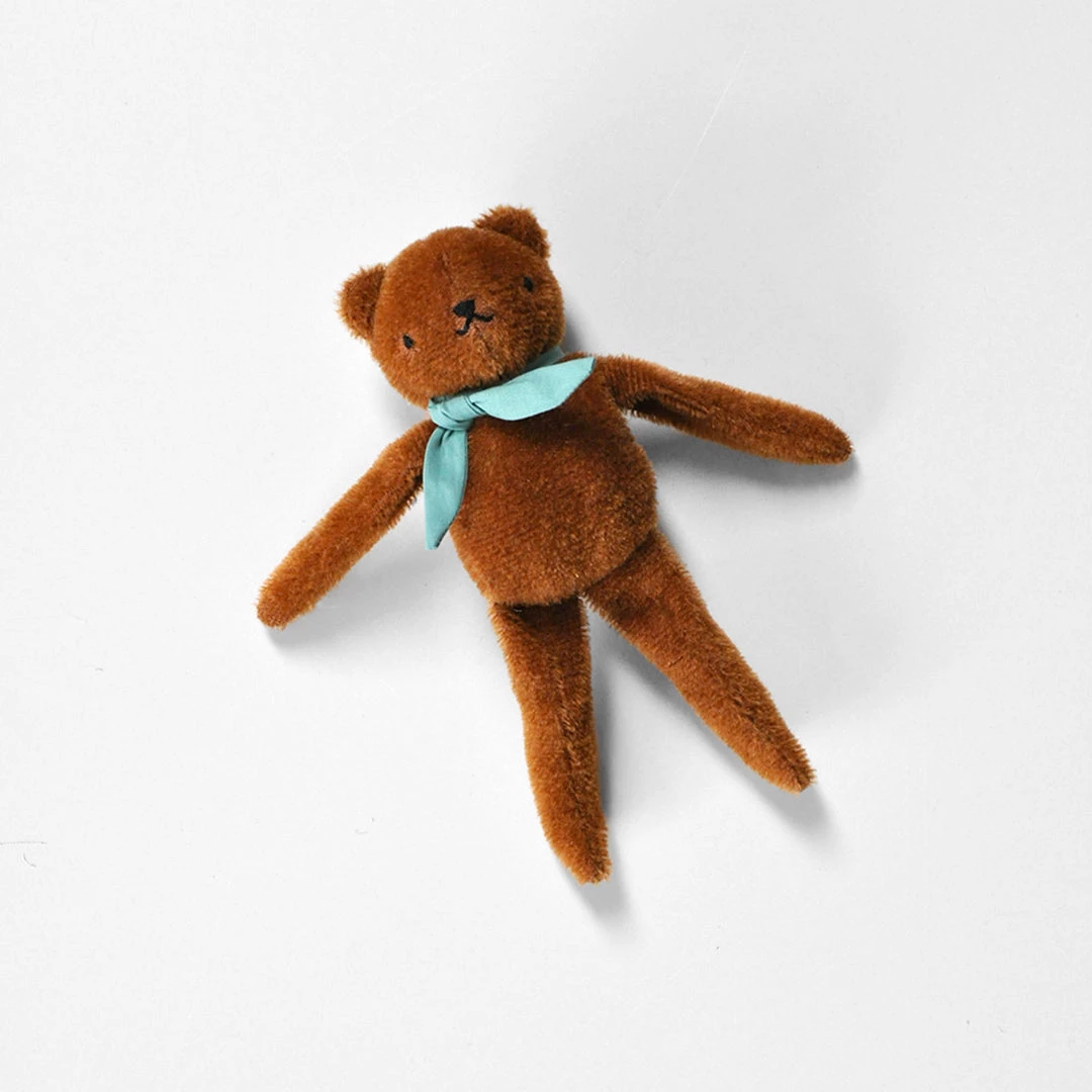 Polka Dot Club Baby Gifts Handmade Mohair Floppy Bear - Rust 3 Polka Dot Club Baby Gifts Handmade Mohair Floppy Bear - Rust