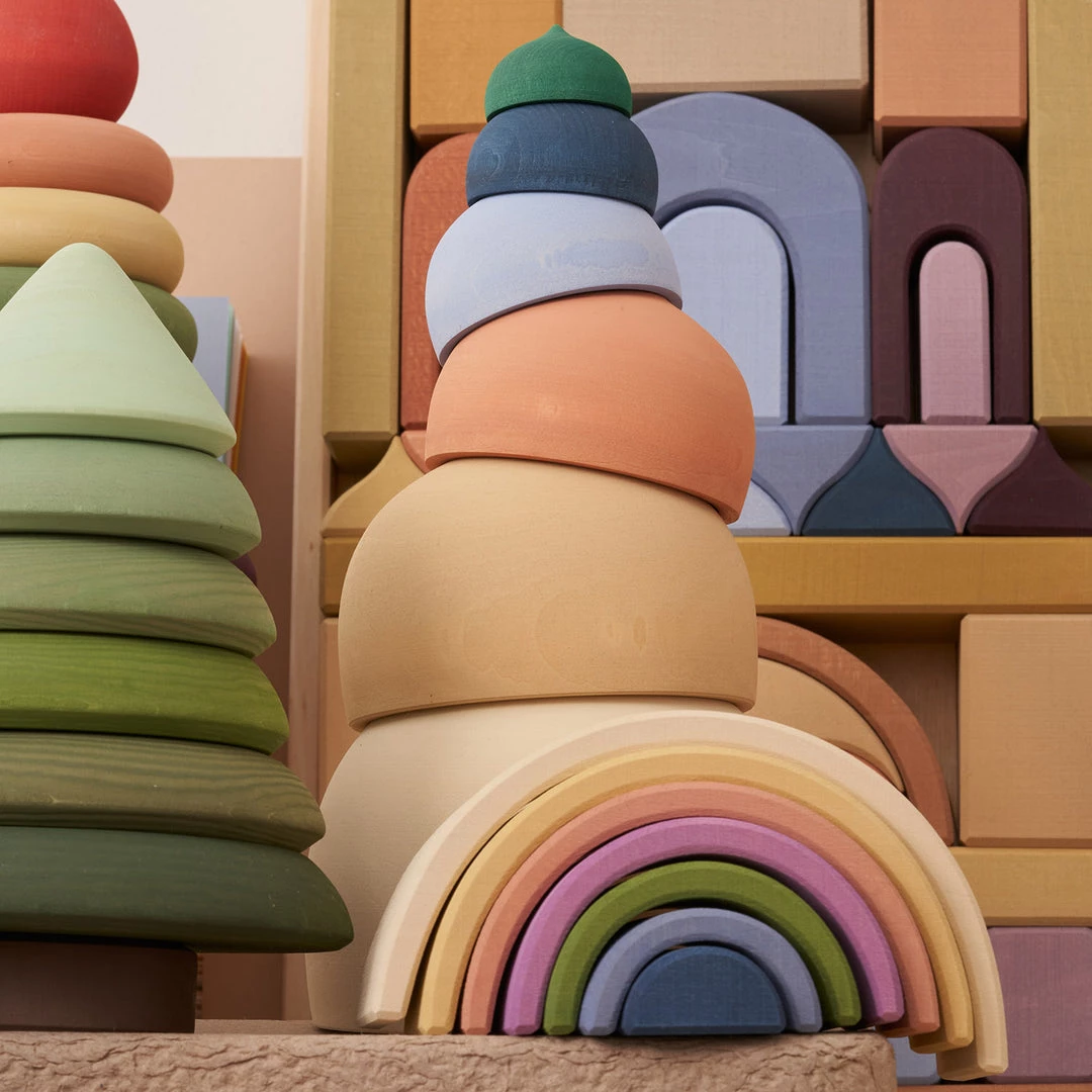 Raduga Grëz Handmade Wooden Arch Stacker - Pastel II