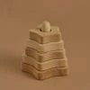 Raduga Grëz Handmade Wooden Star Stacking Tower - Natural Toys