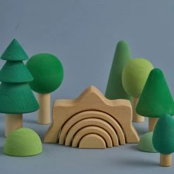 Raduga Grëz Handmade Wooden Sun Arch Stacker - Natural Toys