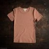 SISKIN Cotton & Linen Slim Fit Organic Cotton Pointelle SS Tee - Rosewood