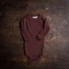 SISKIN Merino Wool/Silk Pointelle Body - Chestnut 2 SISKIN Merino Wool/Silk Pointelle Body - Chestnut