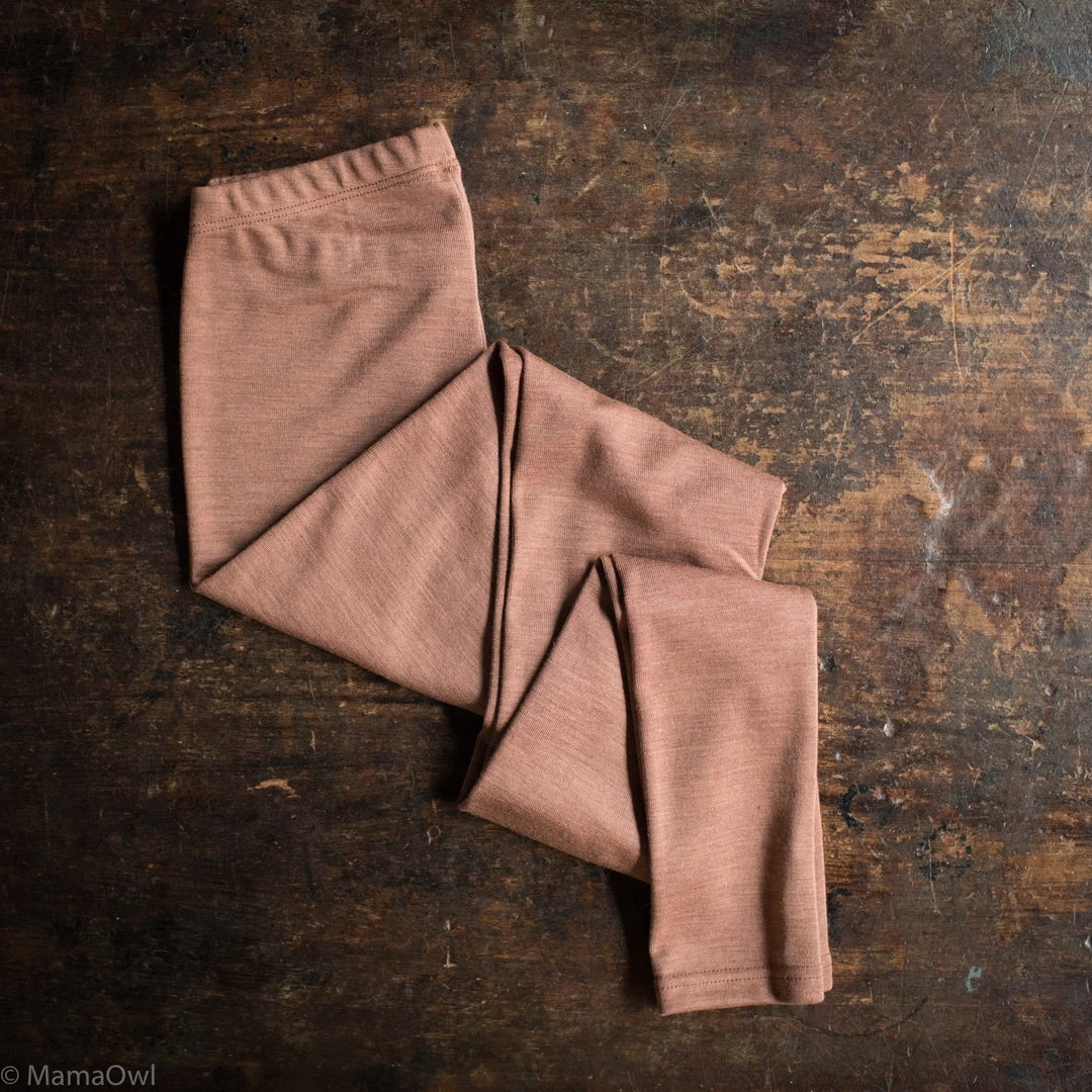 SISKIN By Engel Exclusive Women's Organic Merino Wool & Silk Leggings - Cedarwood 3 SISKIN By Engel Exclusive Women's Organic Merino Wool & Silk Leggings - Cedarwood