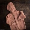 SISKIN By Engel Exclusive 100% Organic Merino Wool Fleece Jacket - Russet Rose Baby Wool