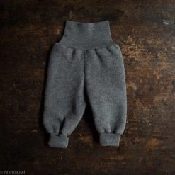 SISKIN By Engel Baby Wool Exclusive 100% Organic Merino Wool Fleece Pants - Slate
