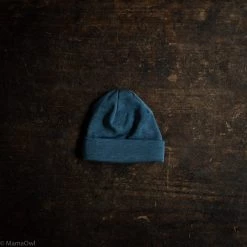 SISKIN By Engel Baby Wool Exclusive Organic Merino Wool & Silk Baby Hat - Deep Ocean