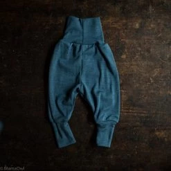 SISKIN By Engel Exclusive Organic Merino Wool & Silk Baby Pants - Deep Ocean