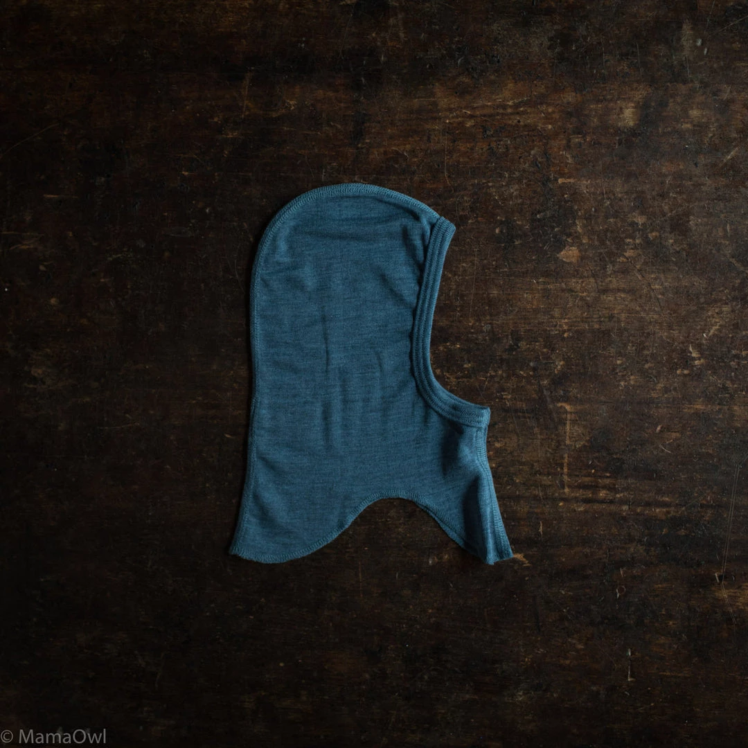 SISKIN By Engel Baby Wool Exclusive Organic Merino Wool & Silk Balaclava - Deep Ocean 3 SISKIN By Engel Baby Wool Exclusive Organic Merino Wool & Silk Balaclava - Deep Ocean