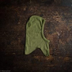 SISKIN By Engel Exclusive Organic Merino Wool & Silk Balaclava - Moss Baby Wool