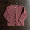 SISKIN Donegal Merino Wool Coast Cardigan - Raspberry Kids Wool
