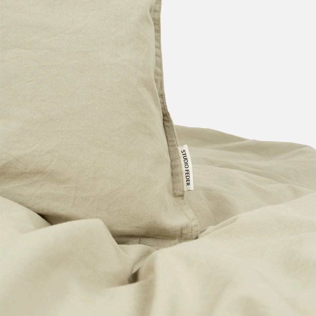 Studio Feder Organic Cotton Duvet & Pillow Cover - Moss Green - Junior Size Home & Baby Care 7 Studio Feder Organic Cotton Duvet & Pillow Cover - Moss Green - Junior Size Home & Baby Care