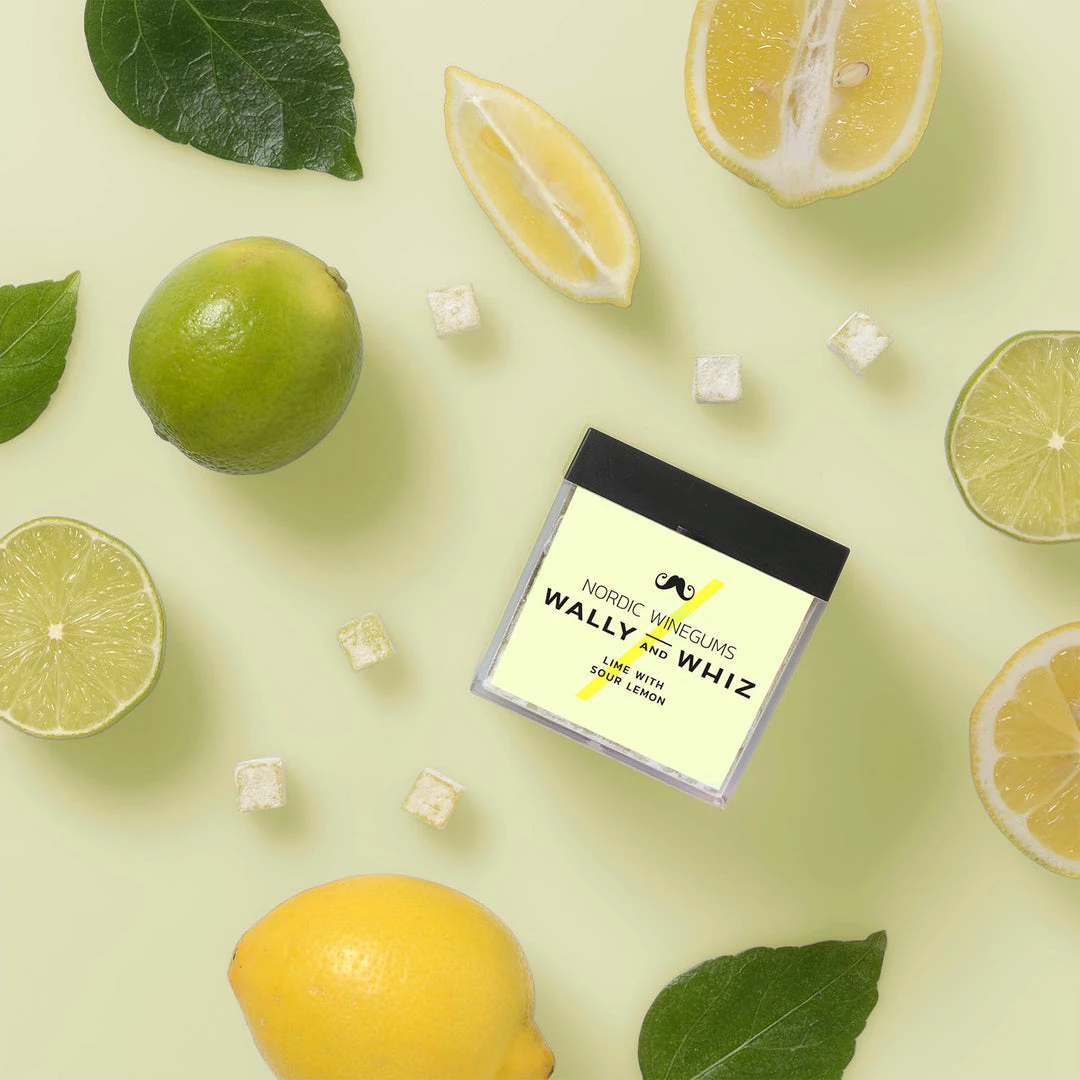 Wally & Whiz Vegan Nordic Winegums - Lime With Sour Lemon 3 Wally & Whiz Vegan Nordic Winegums - Lime With Sour Lemon