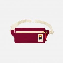 YKRA Cotton Canvas Bum Bag - Bordeaux Bags