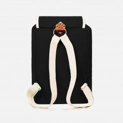 YKRA Cotton Canvas Matra Mini Backpack With Cotton Strap - Black Bags 7 YKRA Cotton Canvas Matra Mini Backpack With Cotton Strap - Black Bags