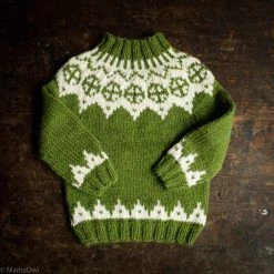 Mormor.nu Hand Knit Wool/Alpaca Palle Sweater - Forest
