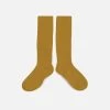 Collegien Babies & Kids Cotton Knee Socks - Mustard Cotton & Linen