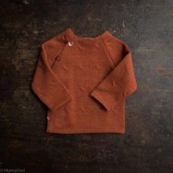 Reiff Organic Merino Wool Wrap Cardigan - Terracotta